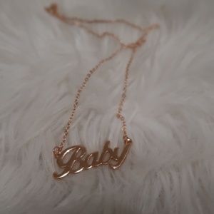 Rose gold baby necklace